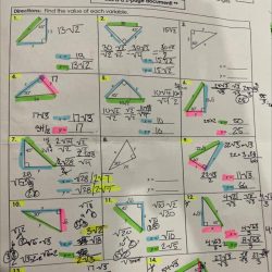 Special right triangles worksheet answer key