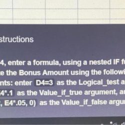 Enter a formula in cell f4 using the if function