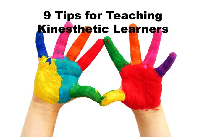 Hands-on activities support tactile-kinesthetic learners.